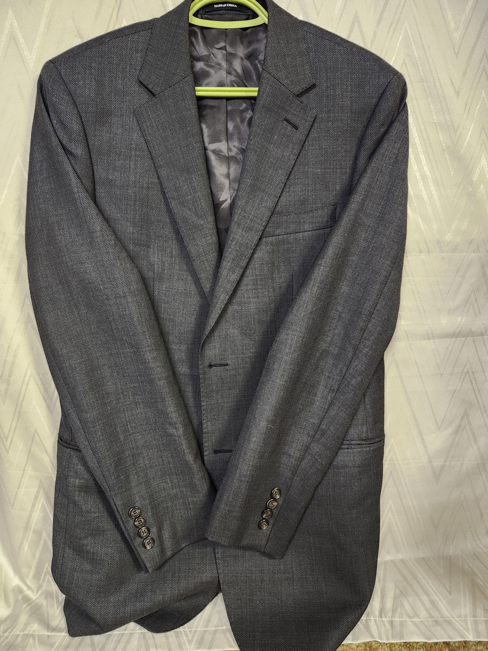 Ralph Lauren Men's Gray Textured Blazer - Classic Formal Jacket Slim Fit